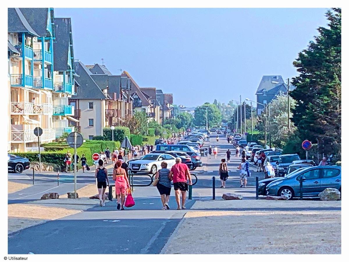 Cabourg, Appartement Plain Pied Avec Terrasse Acces Direct A La Plage Экстерьер фото