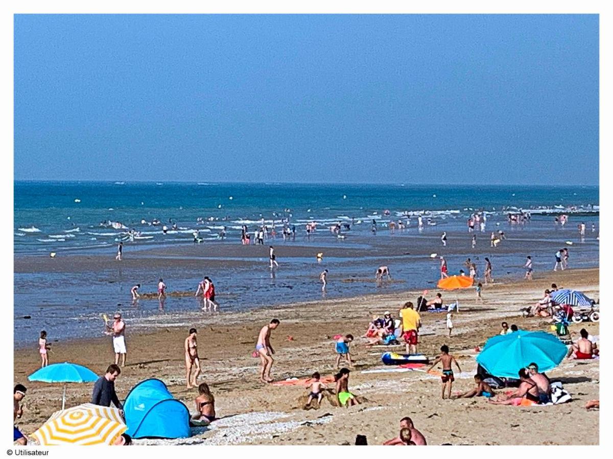 Cabourg, Appartement Plain Pied Avec Terrasse Acces Direct A La Plage Экстерьер фото
